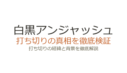 白黒アンジャッシュの打ち切り理由！TOKYO MX放送終了の真相と番組の現在